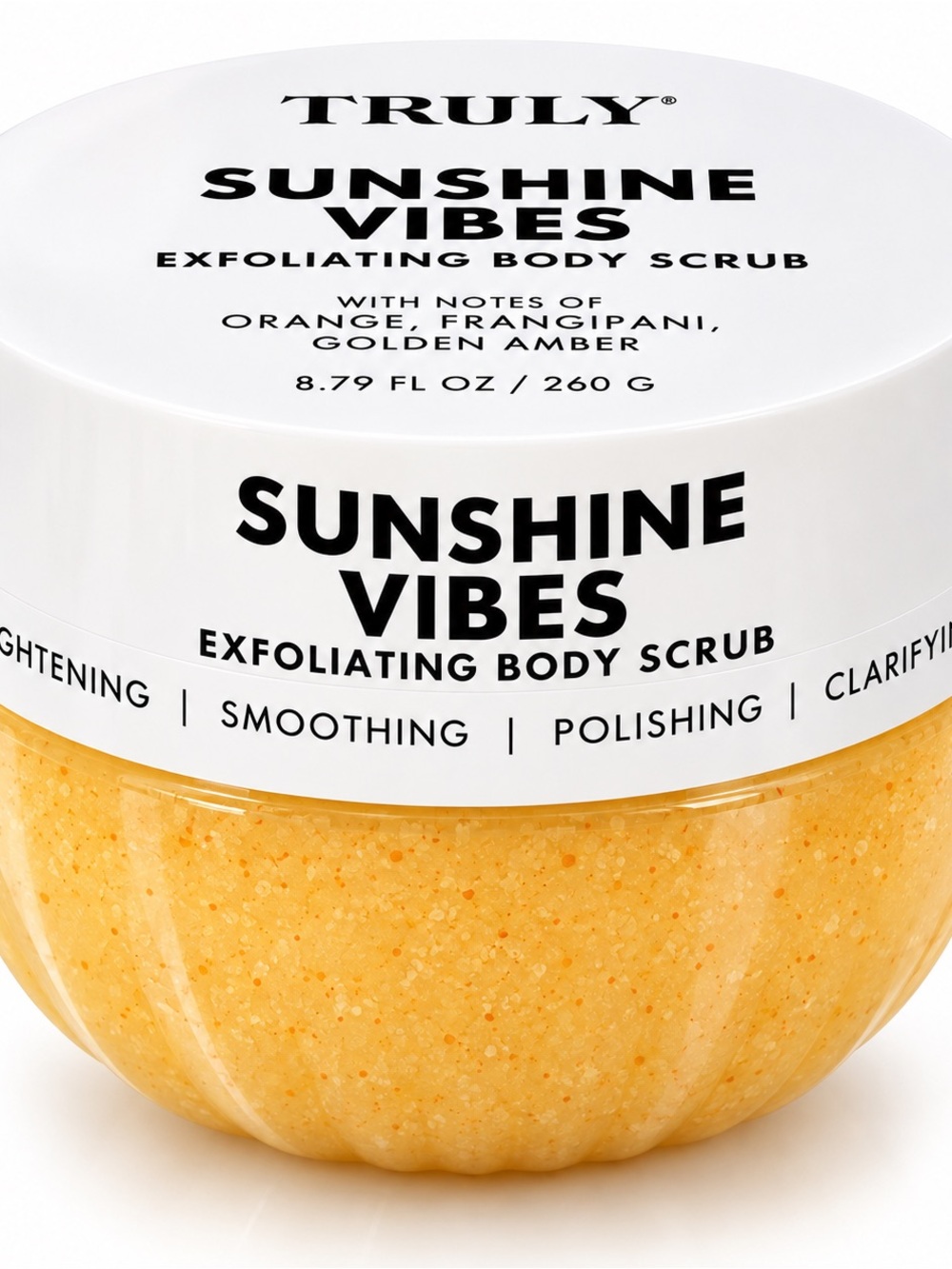 TRULY Sunshine Vibes Exfoliating Body Scrub — Yellow, White